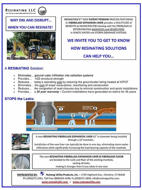 Resinating Fiberglass Expansion Liners Nutmeg Utility Products, Inc.